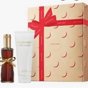 Estee Lauder Youth-Dew Set - Red and Gold ***box not included***